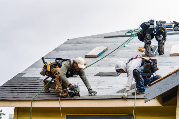 Professional Roofing technician working in Anahuac, TX